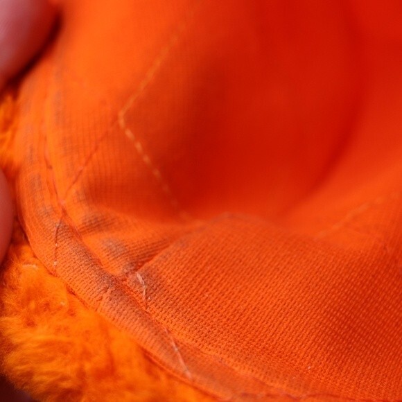 Vintage YR Bright Orange Hunting Visible Florescent Orange Trapper Hat LG - Picture 9 of 9